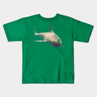 Low poly shark Kids T-Shirt